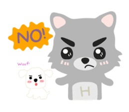 "H" the little foxy sticker #15853983