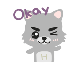 "H" the little foxy sticker #15853984