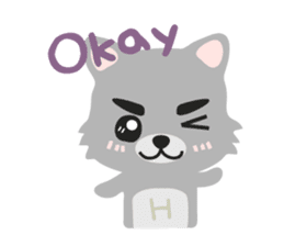 "H" the little foxy sticker #15853984