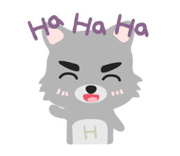 "H" the little foxy sticker #15853985