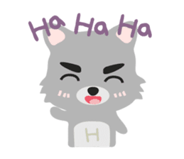 "H" the little foxy sticker #15853985