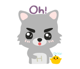 "H" the little foxy sticker #15853986