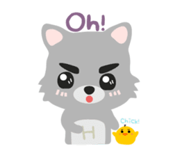 "H" the little foxy sticker #15853986