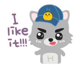 "H" the little foxy sticker #15853987