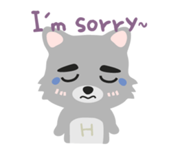 "H" the little foxy sticker #15853990
