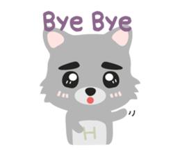 "H" the little foxy sticker #15853991