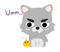 "H" the little foxy sticker #15853992