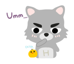 "H" the little foxy sticker #15853992
