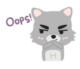 "H" the little foxy sticker #15853993