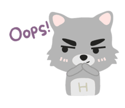 "H" the little foxy sticker #15853993