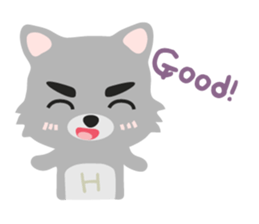 "H" the little foxy sticker #15853994