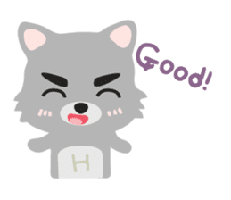 "H" the little foxy sticker #15853994