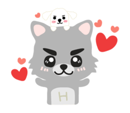 "H" the little foxy sticker #15853995