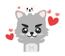 "H" the little foxy sticker #15853995