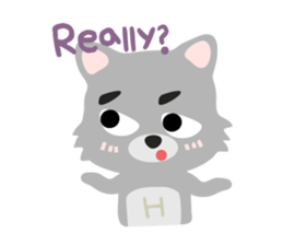 "H" the little foxy sticker #15854001