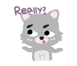 "H" the little foxy sticker #15854001