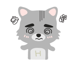 "H" the little foxy sticker #15854003
