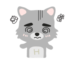 "H" the little foxy sticker #15854003