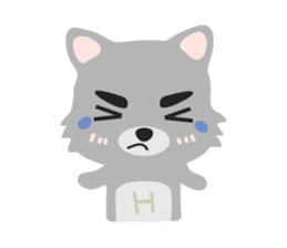 "H" the little foxy sticker #15854005