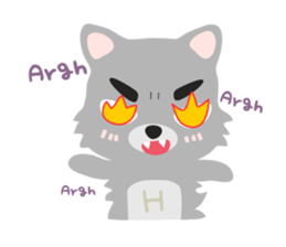 "H" the little foxy sticker #15854006