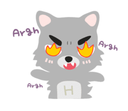 "H" the little foxy sticker #15854006