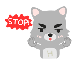 "H" the little foxy sticker #15854007