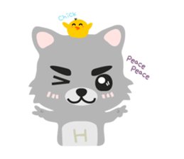 "H" the little foxy sticker #15854008