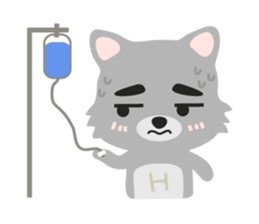"H" the little foxy sticker #15854009