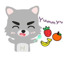 "H" the little foxy sticker #15854012