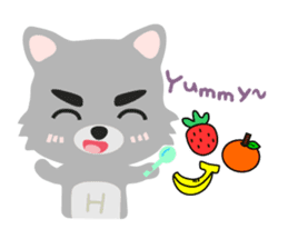 "H" the little foxy sticker #15854012