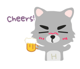 "H" the little foxy sticker #15854013