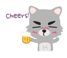 "H" the little foxy sticker #15854013