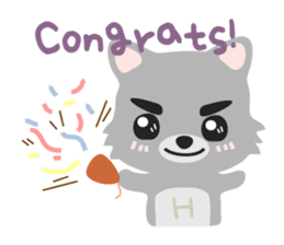 "H" the little foxy sticker #15854014