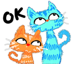Double Cats sticker #15854162