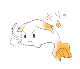 A fish-like bun sticker #15854992
