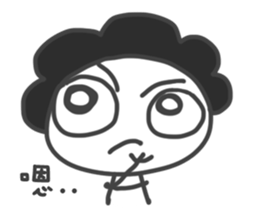 Mr. Afro Afro sticker #15855099