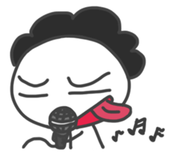 Mr. Afro Afro sticker #15855106