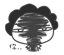 Mr. Afro Afro sticker #15855111