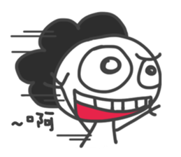 Mr. Afro Afro sticker #15855114