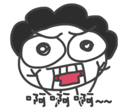 Mr. Afro Afro sticker #15855115