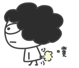 Mr. Afro Afro sticker #15855123