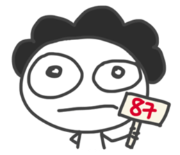 Mr. Afro Afro sticker #15855127