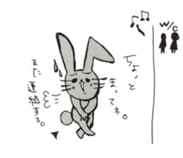 Rabbit`s who sticker #15855142