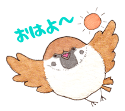 Sparrow's cute sticker sticker #15855251