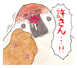 Sparrow's cute sticker sticker #15855256