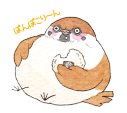 Sparrow's cute sticker sticker #15855262