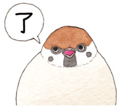 Sparrow's cute sticker sticker #15855266