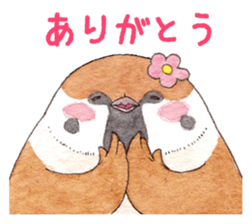 Sparrow's cute sticker sticker #15855272