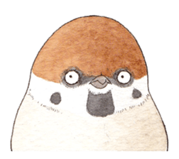 Sparrow's cute sticker sticker #15855276