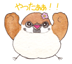 Sparrow's cute sticker sticker #15855277